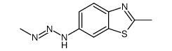 Benzothiazole, 2-methyl-6-(3-methyl-2-triazeno)- (8CI)结构式