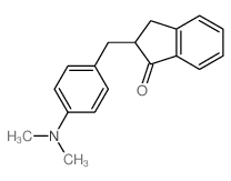 1H-Inden-1-one,2-[[4-(dimethylamino)phenyl]methyl]-2,3-dihydro- Structure