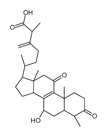 (2S,6R)-6-[(4S,5S,7S,10S,13R,14R,17R)-7-hydroxy-4,10,13-trimethyl-3,11-dioxo-2,4,5,6,7,12,14,15,16,17-decahydro-1H-cyclopenta[a]phenanthren-17-yl]-2-methyl-3-methylideneheptanoic acid Structure