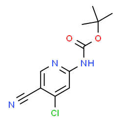 tert-butyl-(4-chloro-5-cyanopyridin-2-yl)carbamate picture