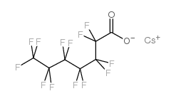 CESIUM PERFLUOROHEPTANOATE Structure