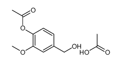 acetic acid,[4-(hydroxymethyl)-2-methoxyphenyl] acetate Structure