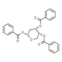 1-O,3-O,4-O-Tribenzoyl-2-deoxy-α-D-erythro-pentopyranose structure