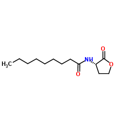 N-[(3S)-2-Oxotetrahydro-3-furanyl]nonanamide structure