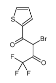 2-bromo-4,4,4-trifluoro-1-thiophen-2-ylbutane-1,3-dione结构式