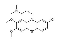 2-Chloro-10-[3-(dimethylamino)propyl]-7,8-dimethoxy-10H-phenothiazine结构式