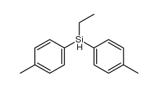 Aethyl-bis-(p-tolyl)-silan Structure