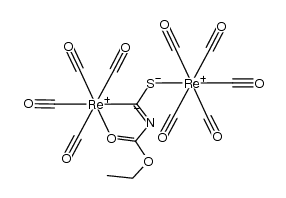 Re(CO)4[s-trans-μ-C,S-EtO2CN=CS]Re(CO)5 Structure