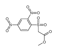 methyl 2-(2,4-dinitrophenyl)sulfonylacetate结构式