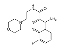 4-amino-8-fluoro-N-(2-morpholin-4-ylethyl)cinnoline-3-carboxamide结构式