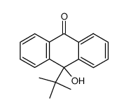 9-tertbutyl-9-hydroxy-10-anthrone结构式