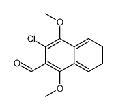 3-chloro-1,4-dimethoxynaphthalene-2-carbaldehyde结构式