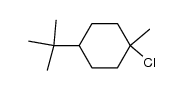 4-tert-butyl-1-methylcyclohexyl chloride Structure