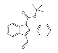 tert-butyl 3-formyl-2-phenylindole-1-carboxylate Structure