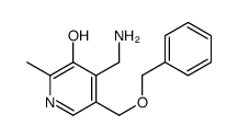 4-(aminomethyl)-2-methyl-5-(phenylmethoxymethyl)pyridin-3-ol结构式