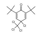 4-chloro-4-trichloromethyl-2,6-di-tert-butylcyclohexadienone Structure