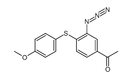 1-[3-azido-4-(4-methoxy-phenylsulfanyl)-phenyl]-ethanone结构式