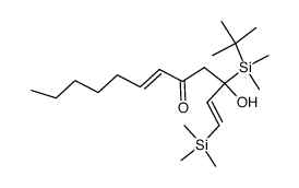 (1E,6E)-3-(tert-butyldimethylsilyl)-3-hydroxy-1-(trimethylsilyl)dodeca-1,6-dien-5-one结构式