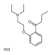 2-(2-butanoylphenoxy)ethyl-diethylazanium,chloride Structure