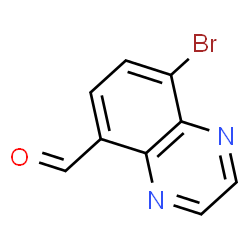 8-bromoquinoxaline-5-carbaldehyde Structure