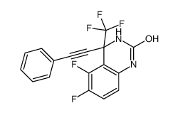 5,6-difluoro-4-(2-phenylethynyl)-4-(trifluoromethyl)-1,3-dihydroquinazolin-2-one Structure