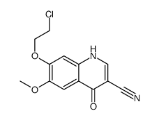 7-(2-Chloroethoxy)-4-hydroxy-6-methoxy-3-quinolinecarbonitrile结构式