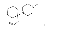 iodomethane,1-methyl-4-(1-prop-2-enylcyclohexyl)piperazine结构式