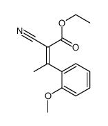 ethyl 2-cyano-3-(2-methoxyphenyl)but-2-enoate Structure