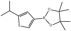 2-(iso-Propyl)thiophene-4-boronic acid pinacol ester结构式