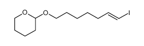 (E)-7-iodo-1-(2-tetrahydropyranyloxy)-6-heptene Structure