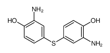 2-amino-4-(3-amino-4-hydroxyphenyl)sulfanylphenol Structure