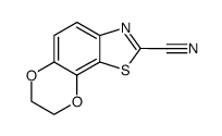[1,4]Dioxino[2,3-g]benzothiazole-2-carbonitrile,7,8-dihydro-(9CI) Structure