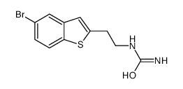 2-(5-bromo-1-benzothiophen-2-yl)ethylurea Structure