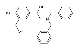 4-hydroxy-α1-[[bis(phenylmethyl)amino]methyl]-1,3-benzenedimethanol Structure