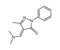 4-(dimethylamino-methylene)-5-methyl-2-phenyl-2,4-dihydro-pyrazole-3-thione结构式