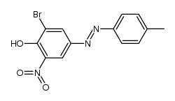 2-bromo-6-nitro-4-p-tolylazo-phenol Structure