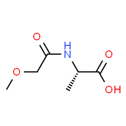 L-Alanine, N-(methoxyacetyl)- (9CI)结构式