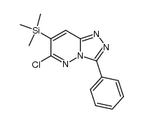 6-chloro-3-phenyl-7-(trimethylsilyl)-[1,2,4]triazolo[4,3-b]pyridazine Structure
