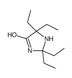 2,2,5,5-tetraethylimidazolidin-4-one Structure