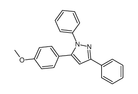 1,3-DIPHENYL-5-(4-METHOXYPHENYL)-1H-PYRAZOLE Structure