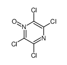 2,3,5,6-tetrachloro-1-oxidopyrazin-1-ium结构式