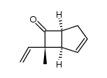 (7R*)-7-methyl-7-vinylbicyclo[3.2.0]hept-2-en-6-one Structure