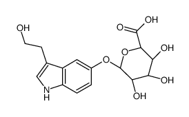 5-Hydroxy Tryptophol β-D-Glucuronide结构式