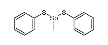 Methyl-(bisphenylthio)antimon Structure