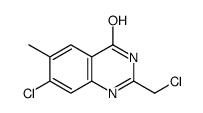 7-chloro-2-(chloromethyl)-6-Methylquinazolin-4(3H)-one Structure
