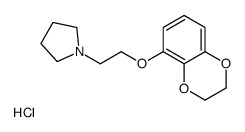 1-[2-(2,3-dihydro-1,4-benzodioxin-5-yloxy)ethyl]pyrrolidine,hydrochloride Structure