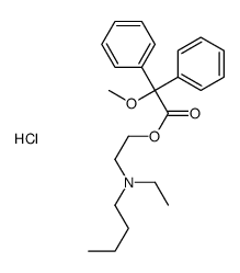butyl-ethyl-[2-(2-methoxy-2,2-diphenylacetyl)oxyethyl]azanium,chloride Structure