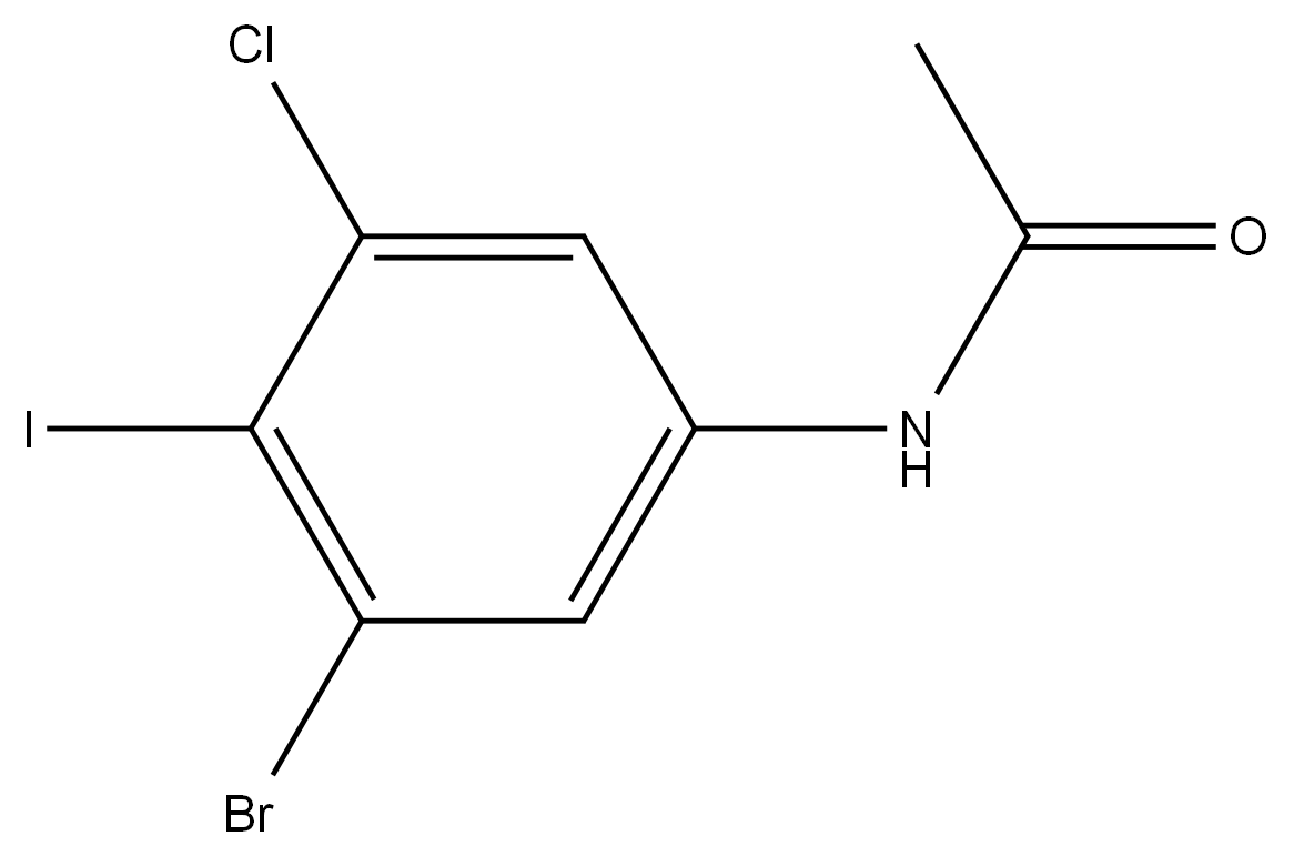 N-(3-bromo-5-chloro-4-iodo-phenyl)acetamide picture