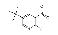 5-tert-Butyl-2-chloro-3-nitro-pyridine structure