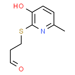 3-[(3-Hydroxy-6-methyl-2-pyridinyl)thio]propanal picture